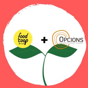 Acuerdo de intercooperación entre Foodcoop BCN y Opcions