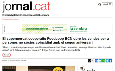 El supermercado cooperativo Foodcoop BCN abre las ventas para personas no socias coincidiendo con el segundo aniversario – Jornal.cat