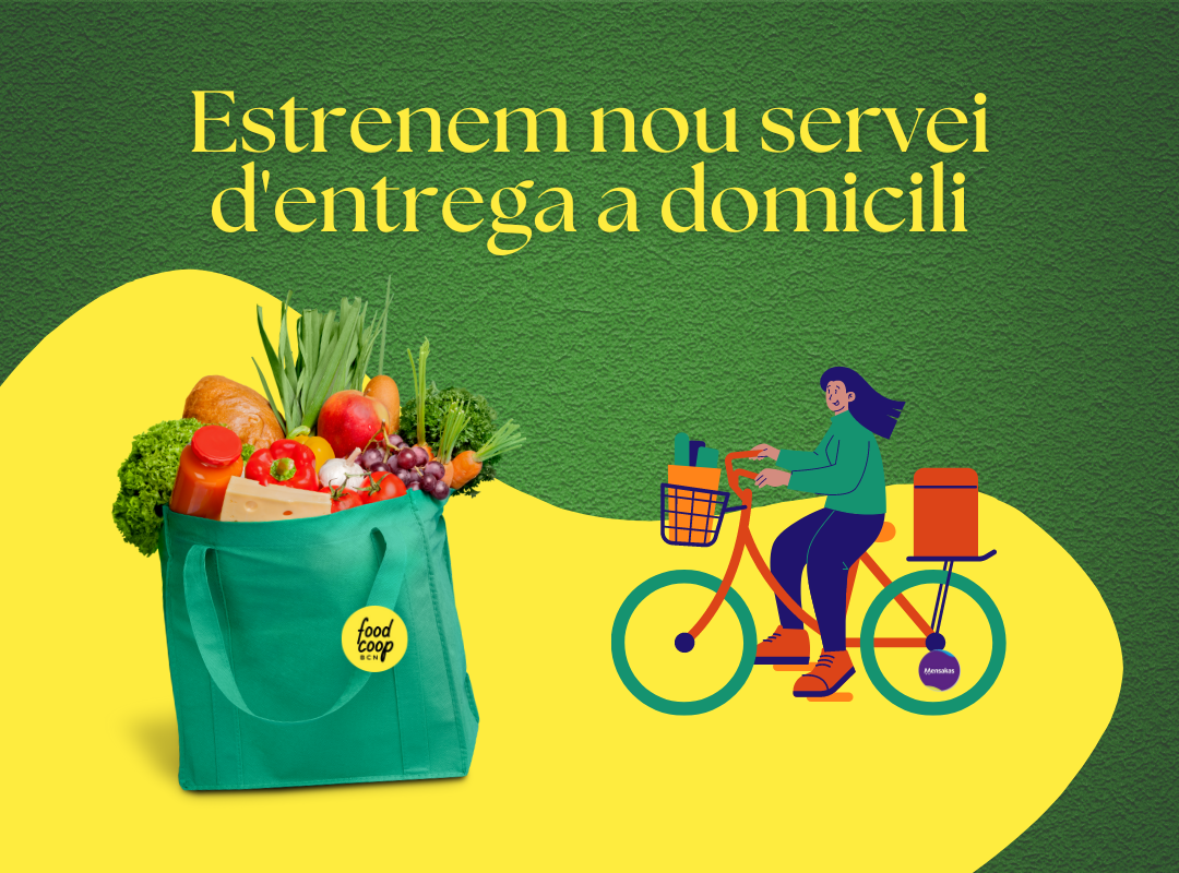 Foodcoop BCN estrena un servicio de entrega a domicilio con Mensakas