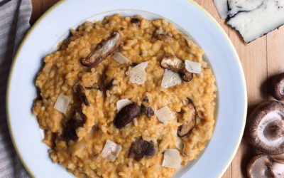 Risotto de carbassa i bolets