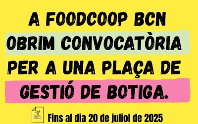 Oferta de feina: gestió de botiga