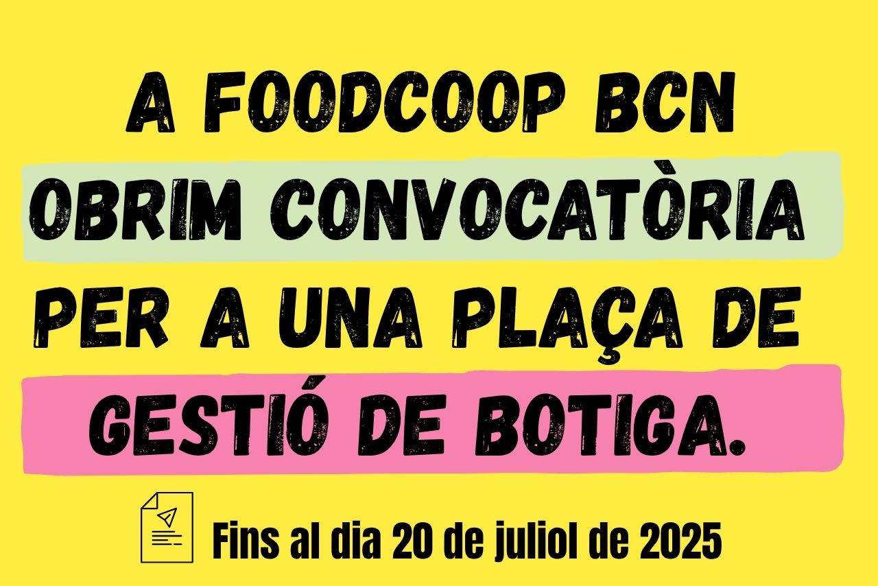 Oferta de feina: gestió de botiga